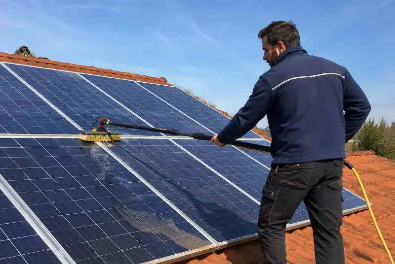 Nettoyage et entretien de panneaux solaires à Vançais